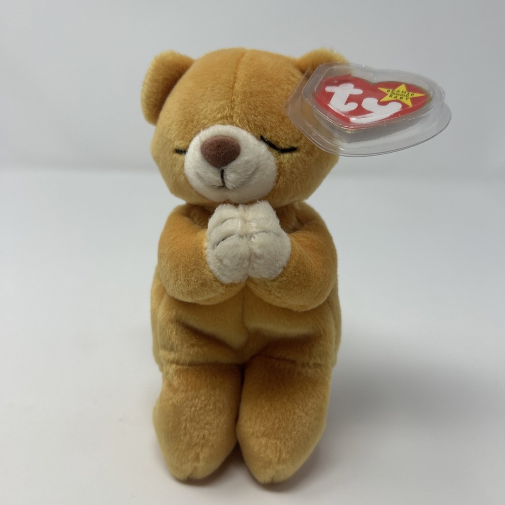 Vintage NWT TY Beanie Baby Hope the Prayer Bear 1999 W/ Tag Protector